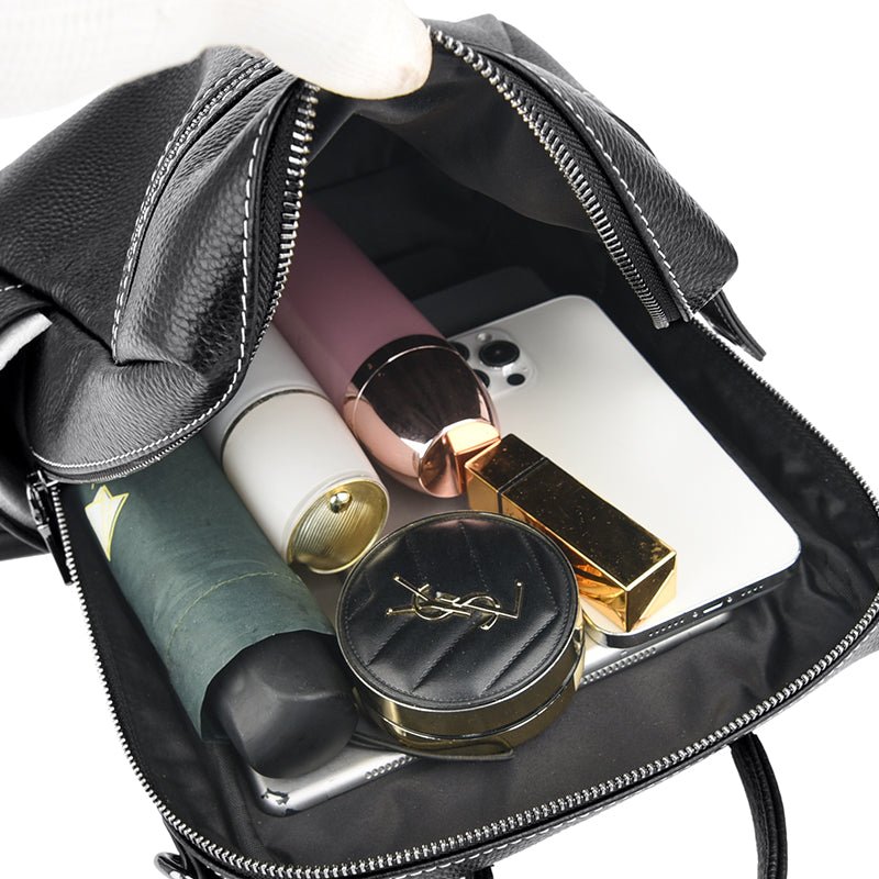 Stylish Leather Backpack for School and Travel - Image 8