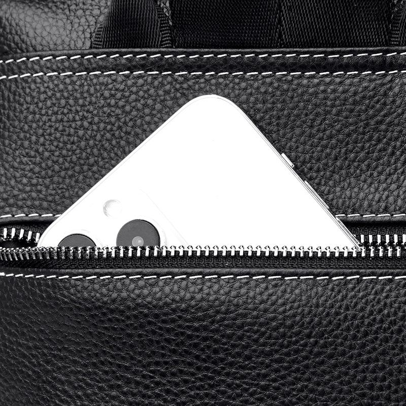 Stylish Leather Backpack for School and Travel - Image 16