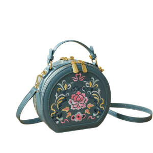 Opulent Orchid Embroidered Velvet Evening Clutch