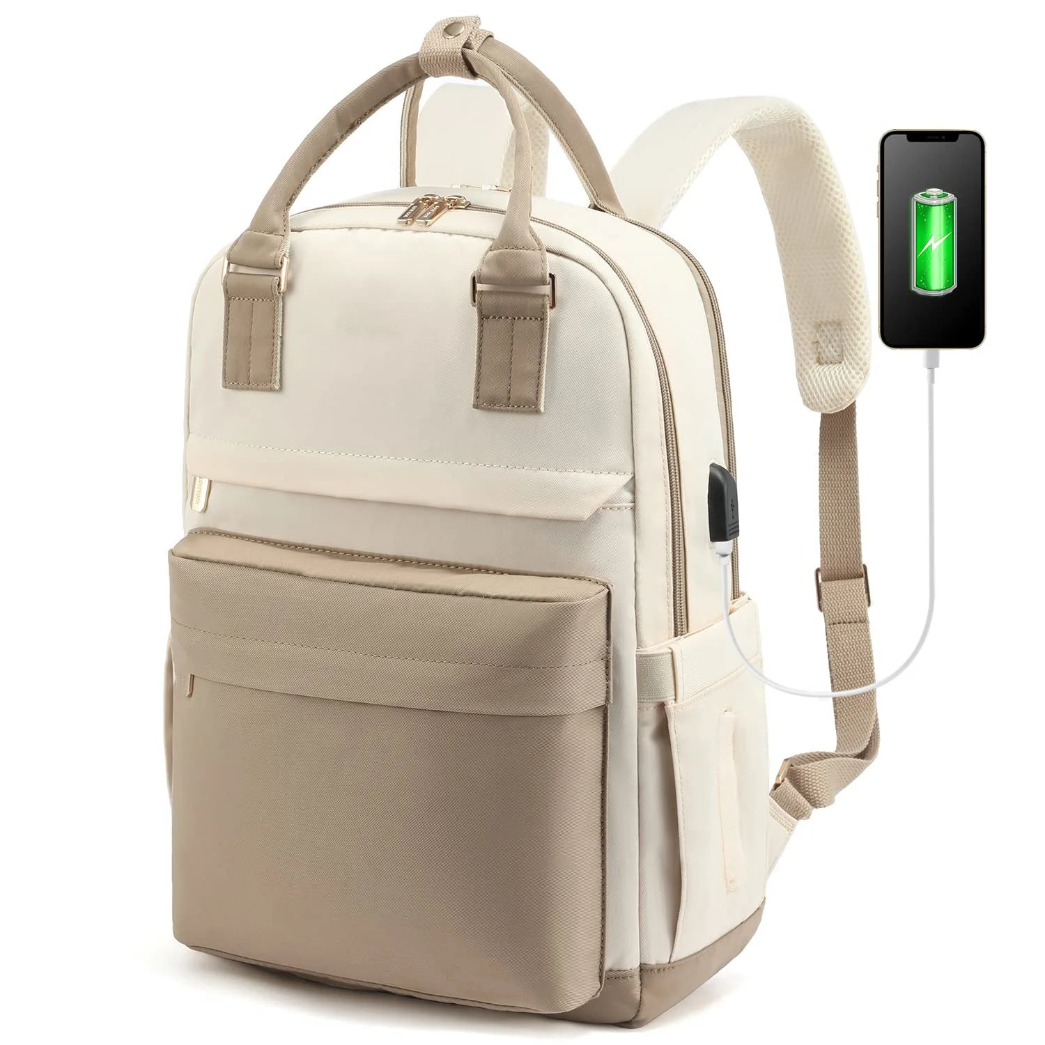 Laptop Backpack for Women – Stylish Waterproof Travel Bag with USB Port - Image 3