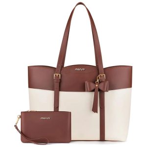 PU Leather Laptop Tote – Women’s Work Bag