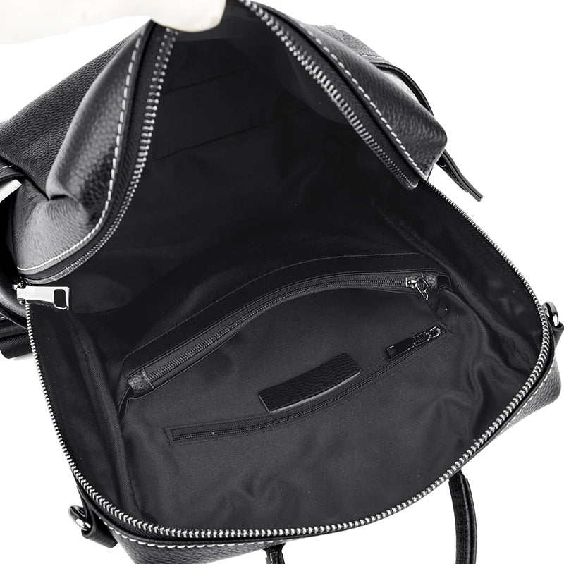 Stylish Leather Backpack for School and Travel - Image 7