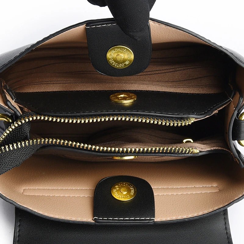 Royal Elegance Embroidered Leather Crossbody Messenger Bag - Image 11