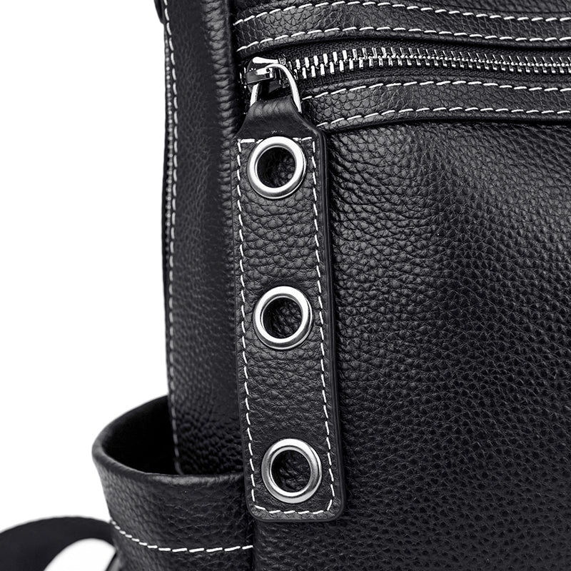 Stylish Leather Backpack for School and Travel - Image 13