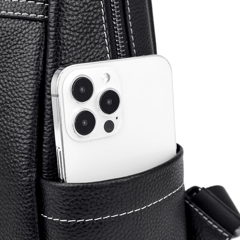 Stylish Leather Backpack for School and Travel - Image 14
